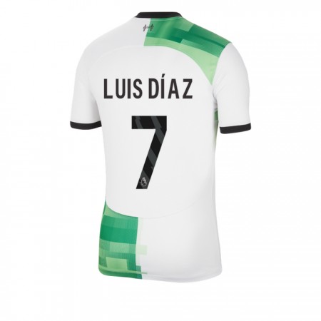 Virallinen pelipaita Liverpool Luis Diaz 7 Vieras 2023-24 Lyhythihainen - Miesten